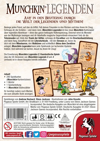  Munchkin Legenden 1+2