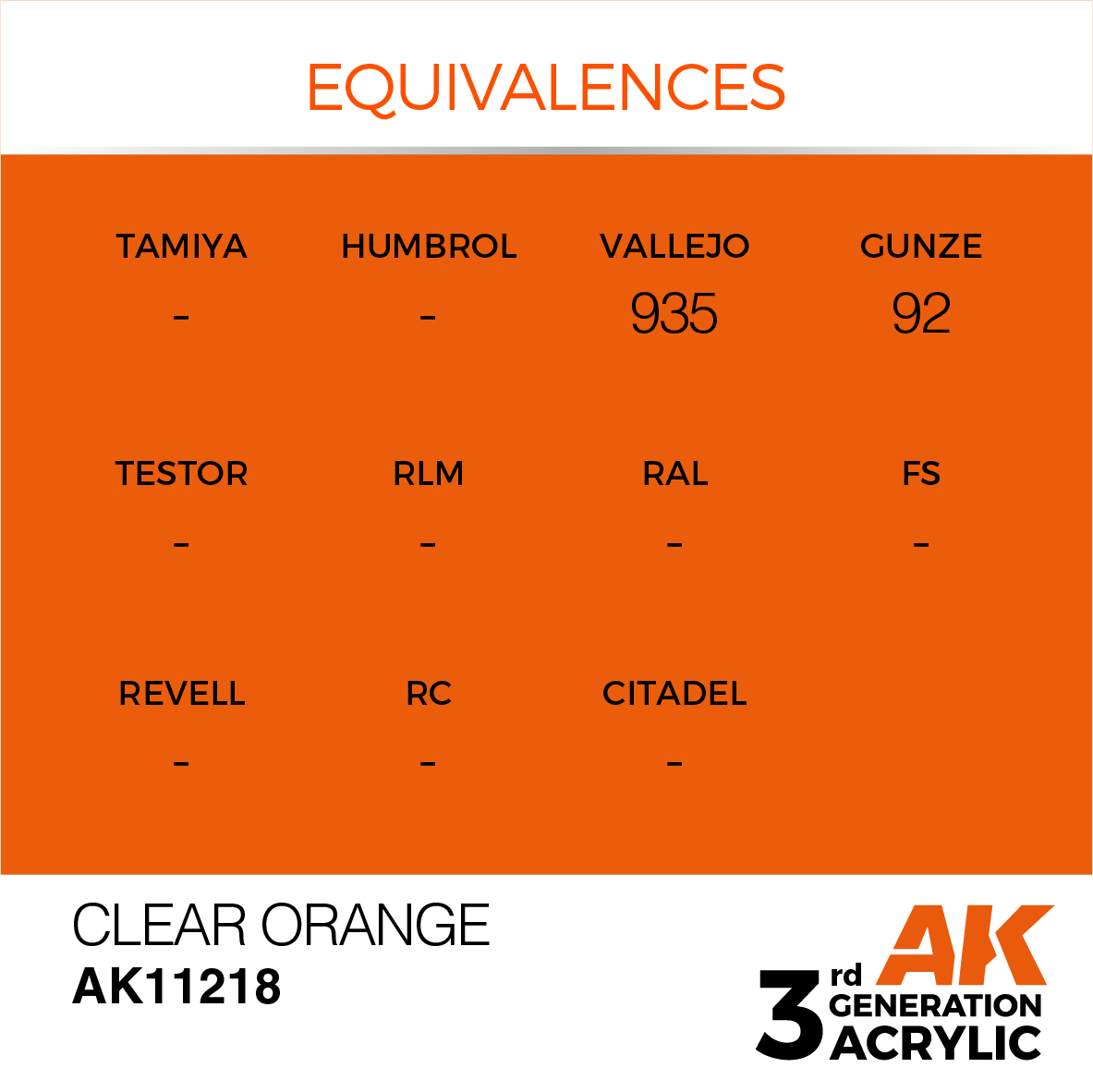 AK11218 Orange (3rd-Generation) (17mL)