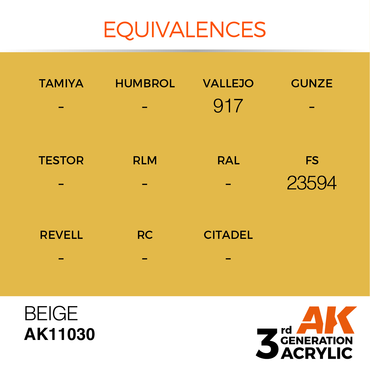 AK11030 Beige (3rd-Generation) (17mL)