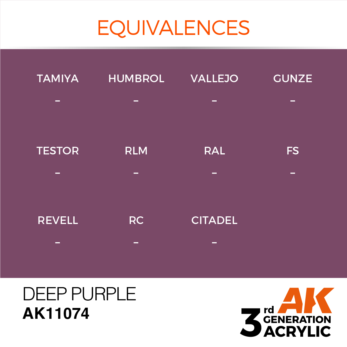 AK11074 Deep Purple (3rd-Generation) (17mL)