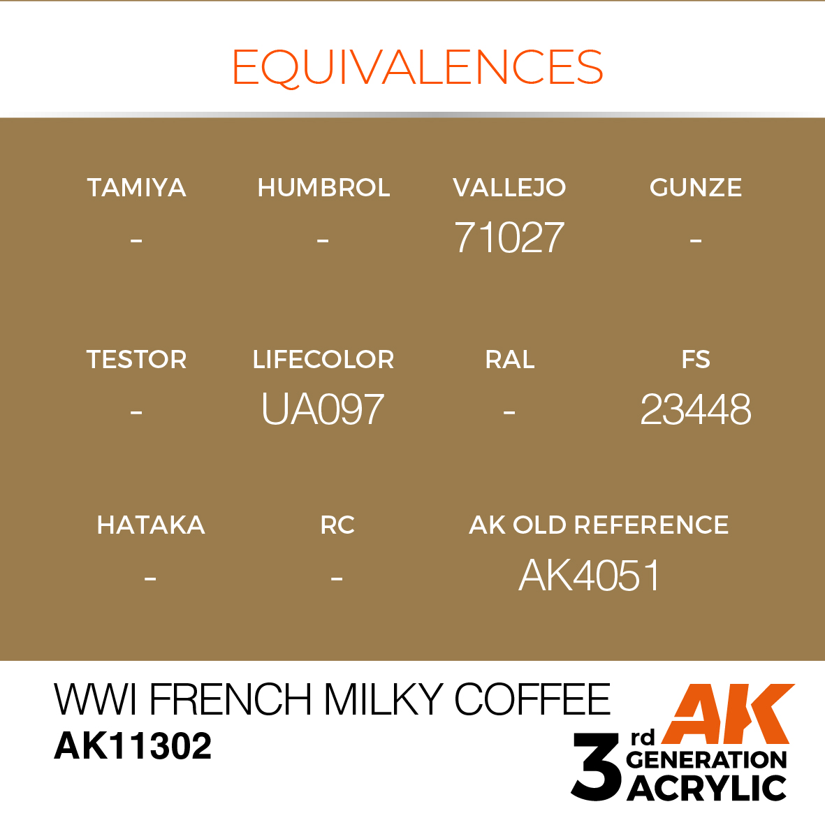 AK11302 WWI French Milky Coffee