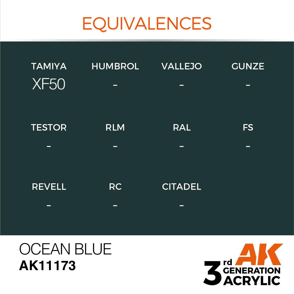 AK11173 Ocean Blue (3rd-Generation) (17mL)