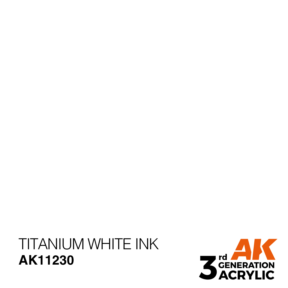 AK11230 Titanium White INK (3rd-Generation) (17mL)