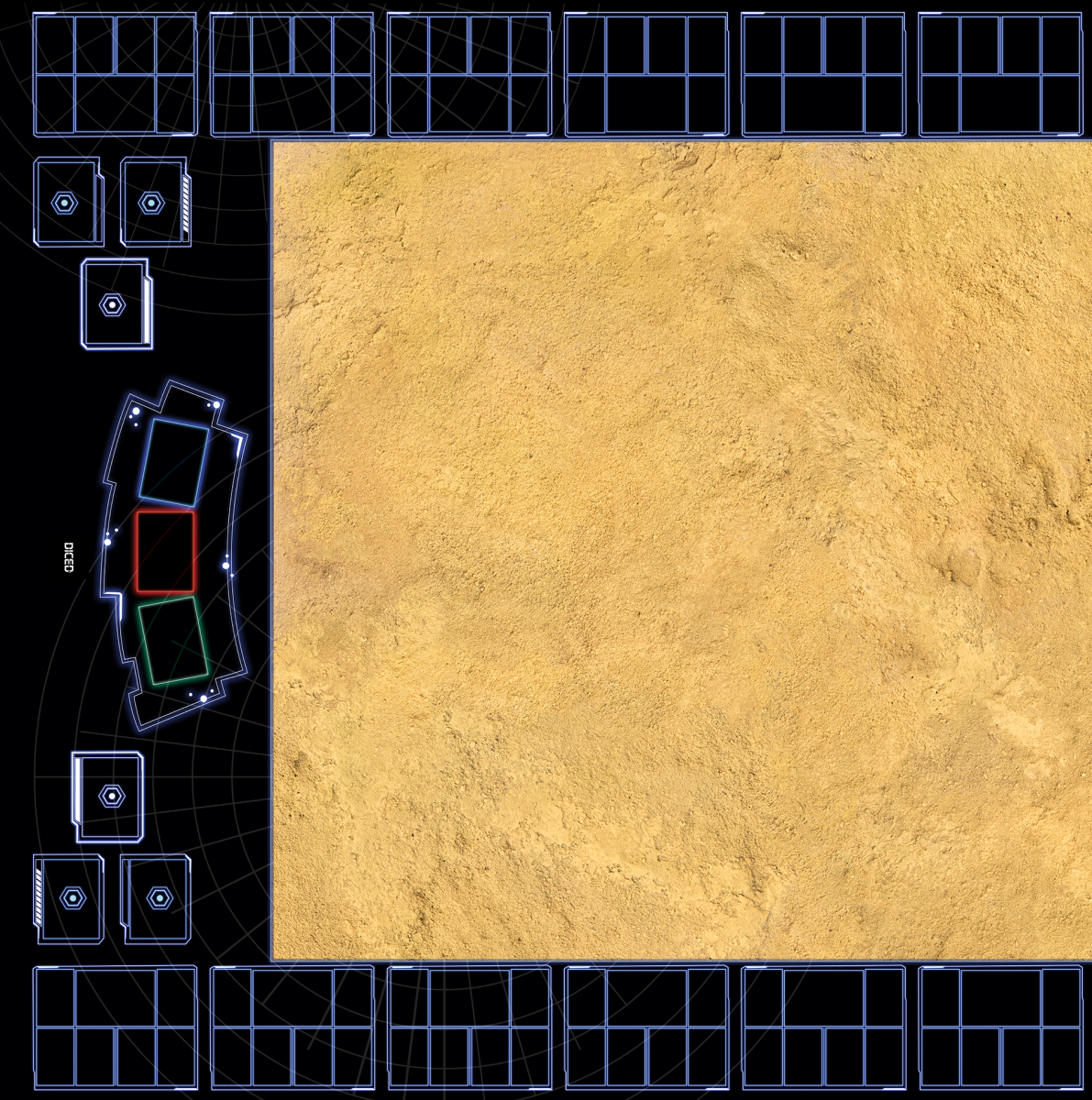 Diced Legion 4x4 Gaming Mat (A)