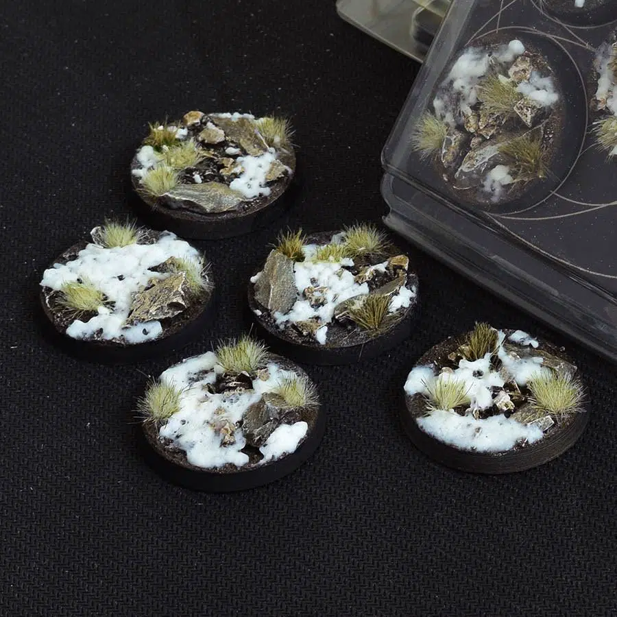 Winter Bases - Round 40mm (x5)