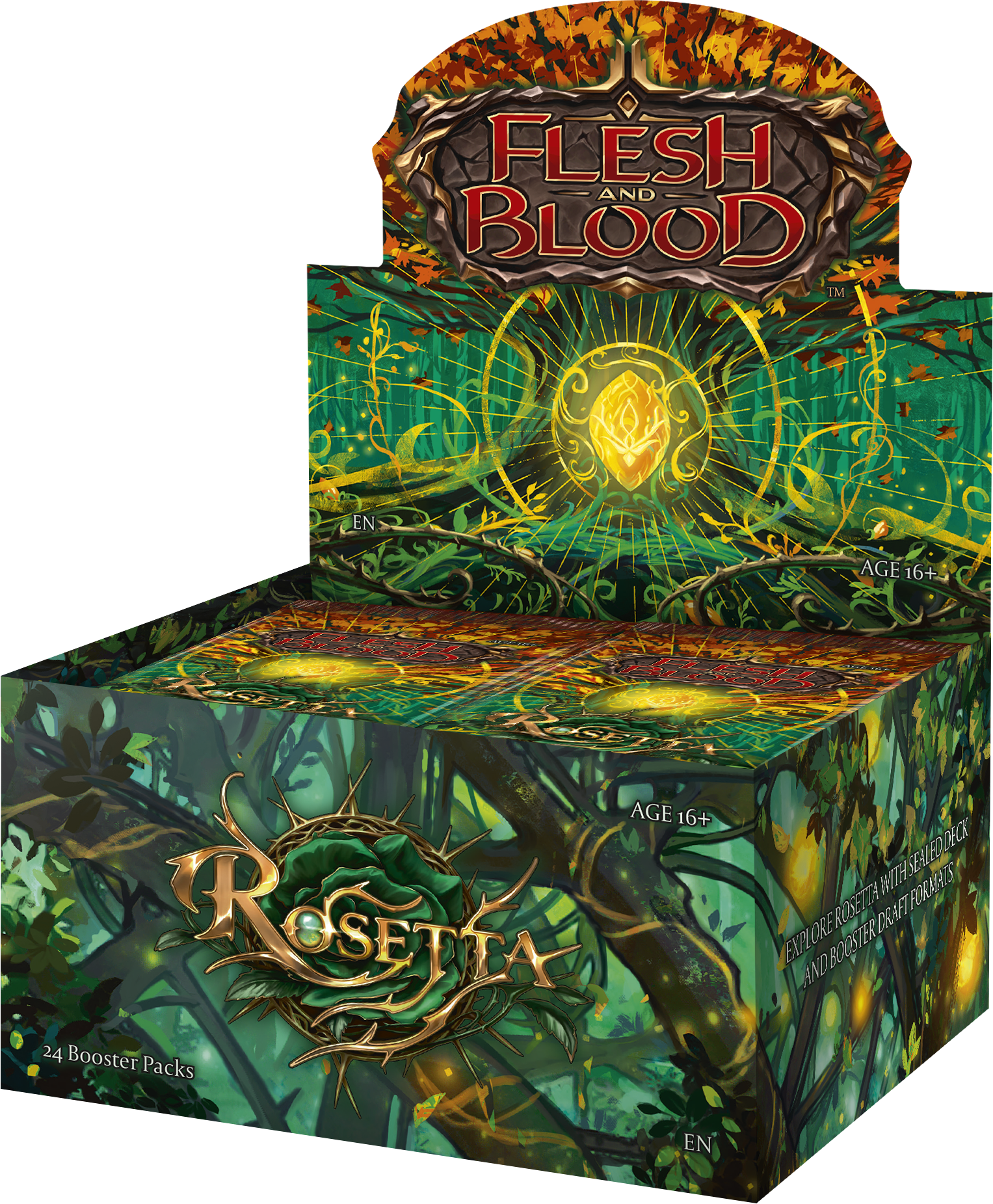 Flesh & Blood TCG - Rosetta Booster Display Case (4 Displays a 24 Packs) englisch