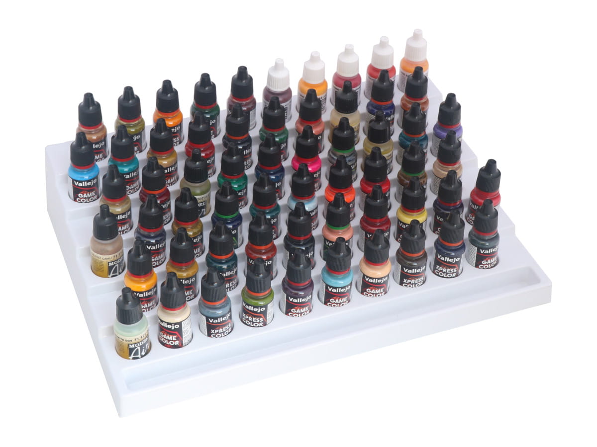 Paint Stand for 60 bottles of Army Painter, Vallejo, etc. [SAFE-PS01]