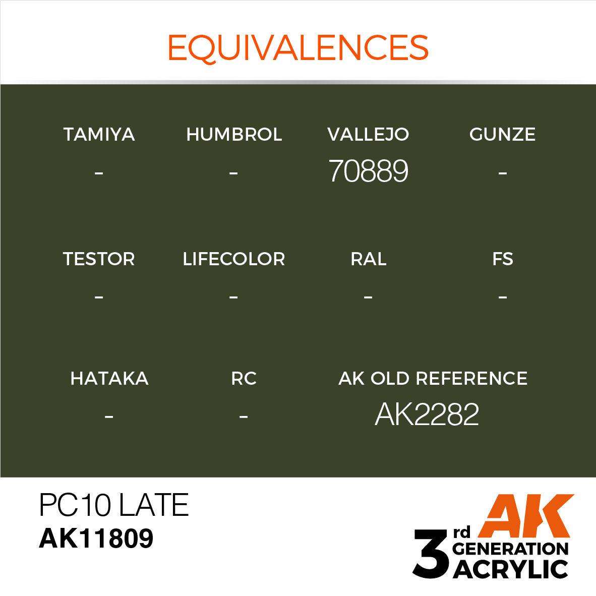  AK11809 PC10 Late – AIR