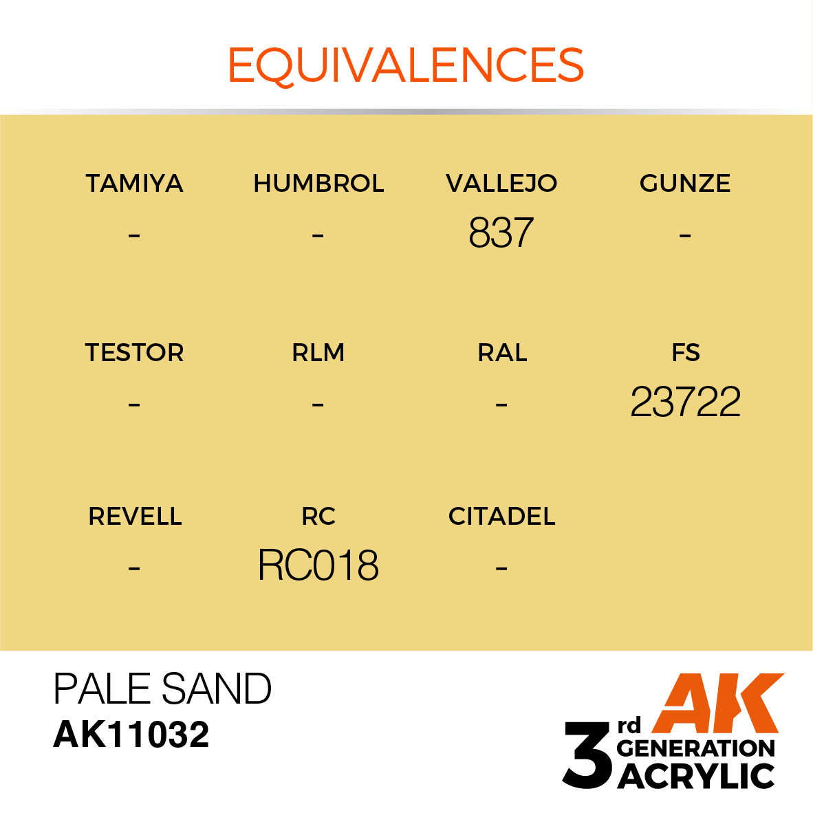 AK11032 Pale Sand (3rd-Generation) (17mL)