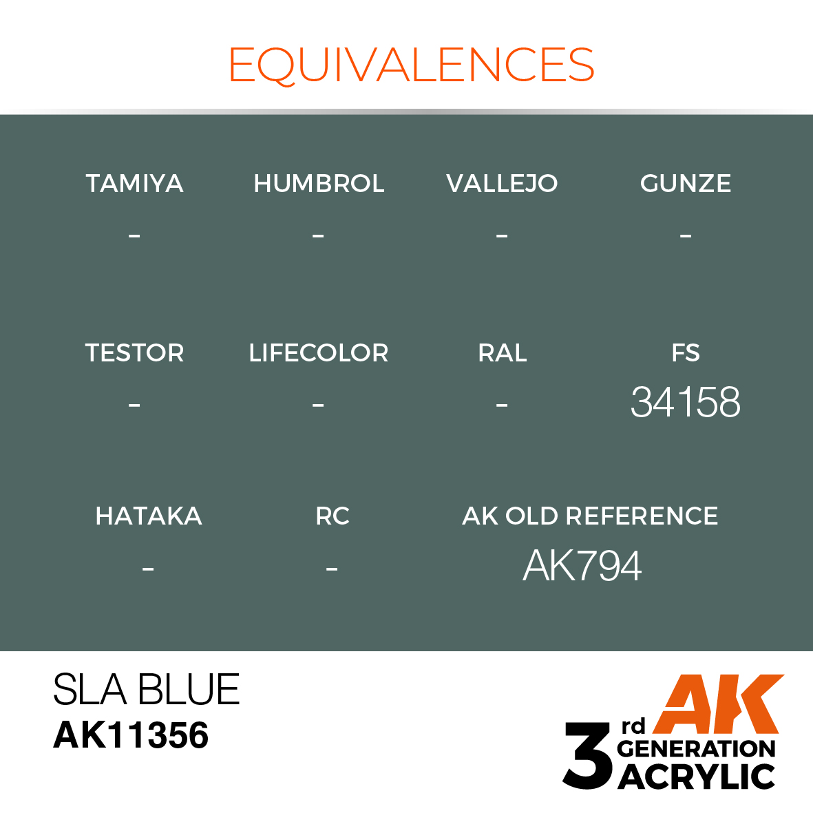 AK11356 SLA Blue