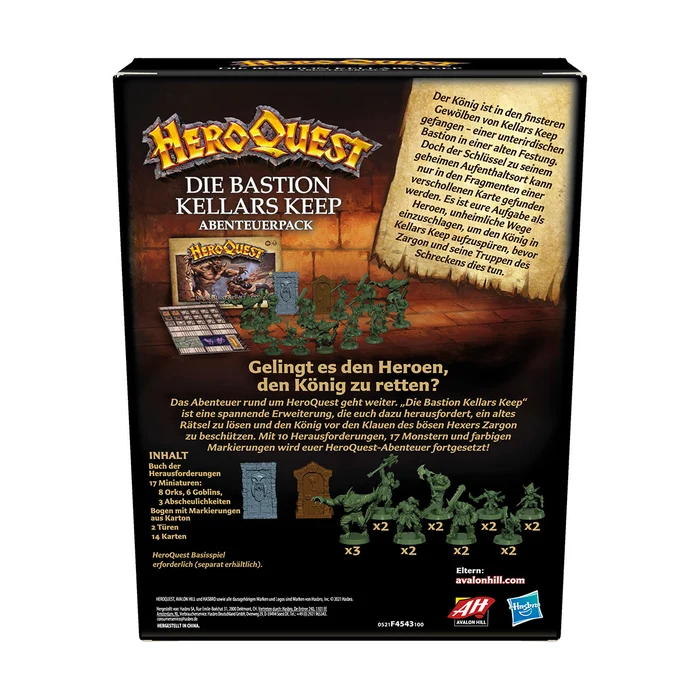 HeroQuest 2022 - Die Bastion Kellars Keep Abenteuerpack (deutsch)