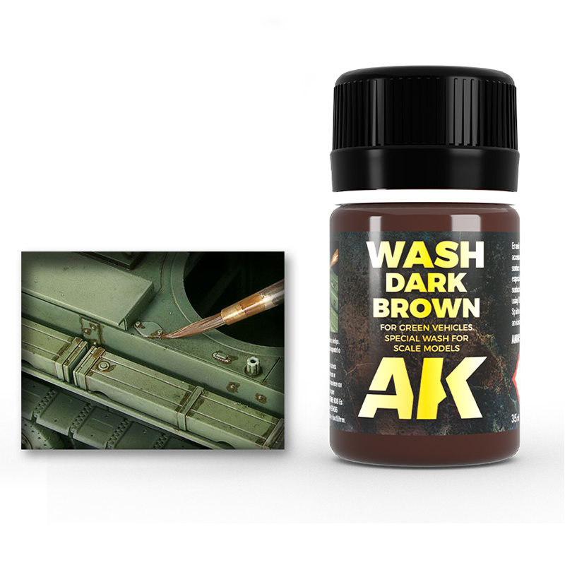 AK045 Dark Brown Wash