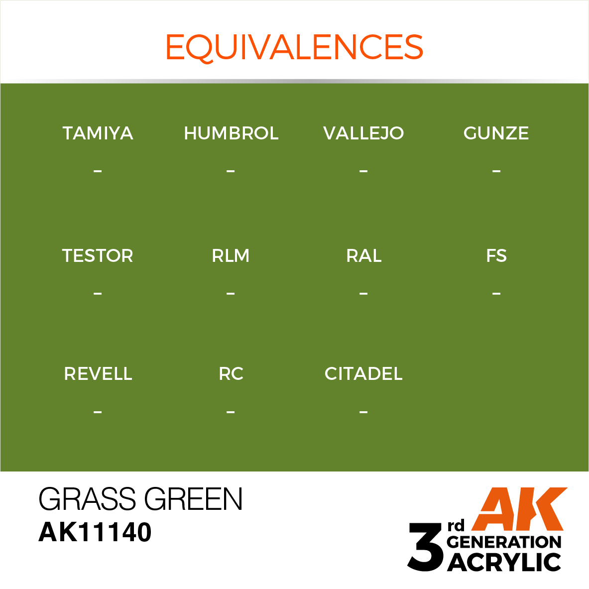 AK11140 Grass Green (3rd-Generation) (17mL)