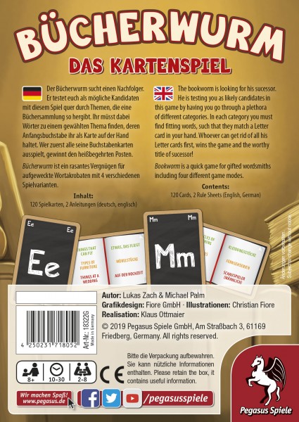 BÜCHERWURM - DAS KARTENSPIEL