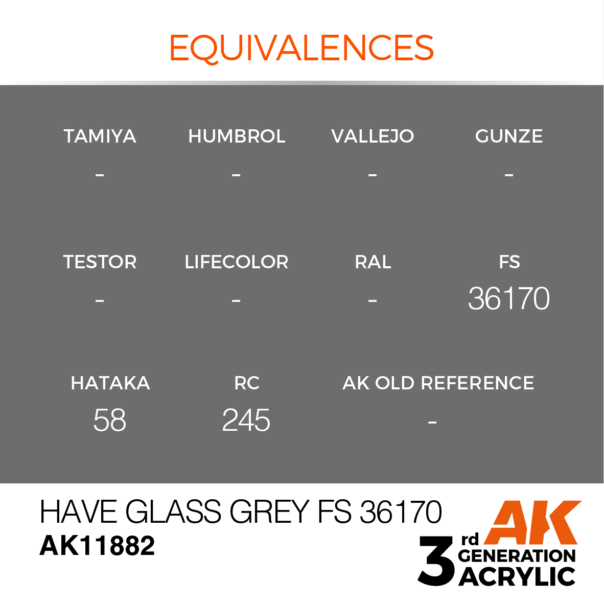 AK11882 Have Glass Grey FS 36170 – AIR