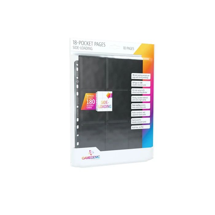 Sideloading 18-Pocket Pages 10 pcs pack Black