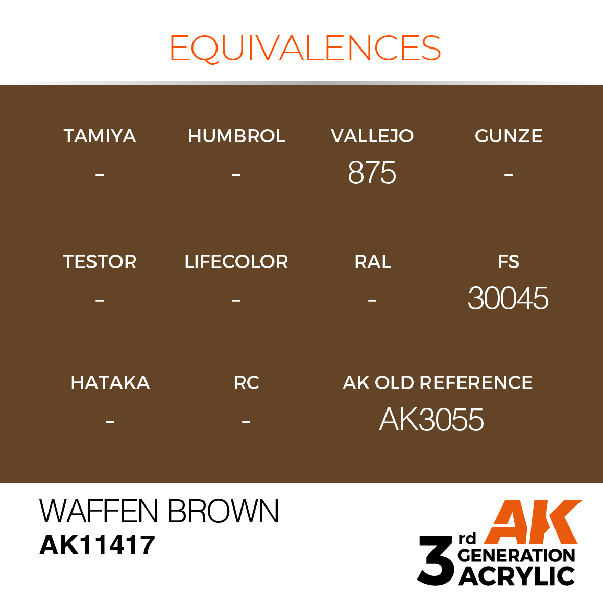 AK11417 Waffen Brown