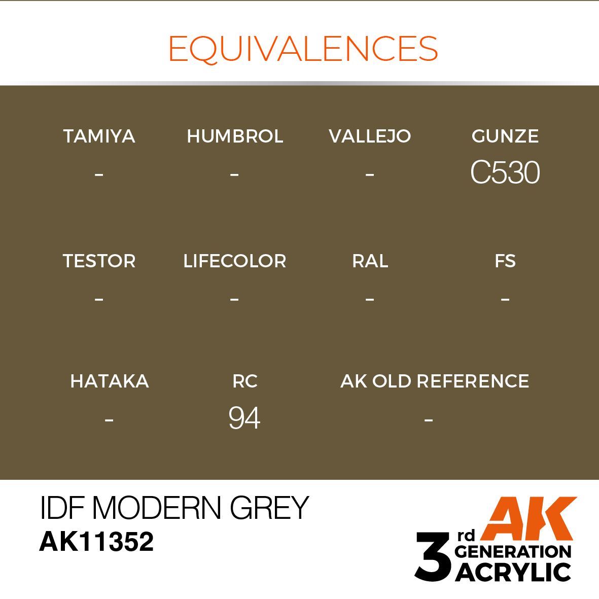 AK11352 IDF Modern Grey