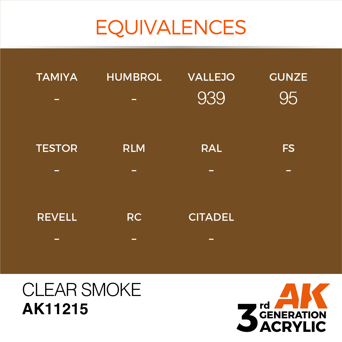 AK11215 Clear Smoke (3rd-Generation) (17mL)