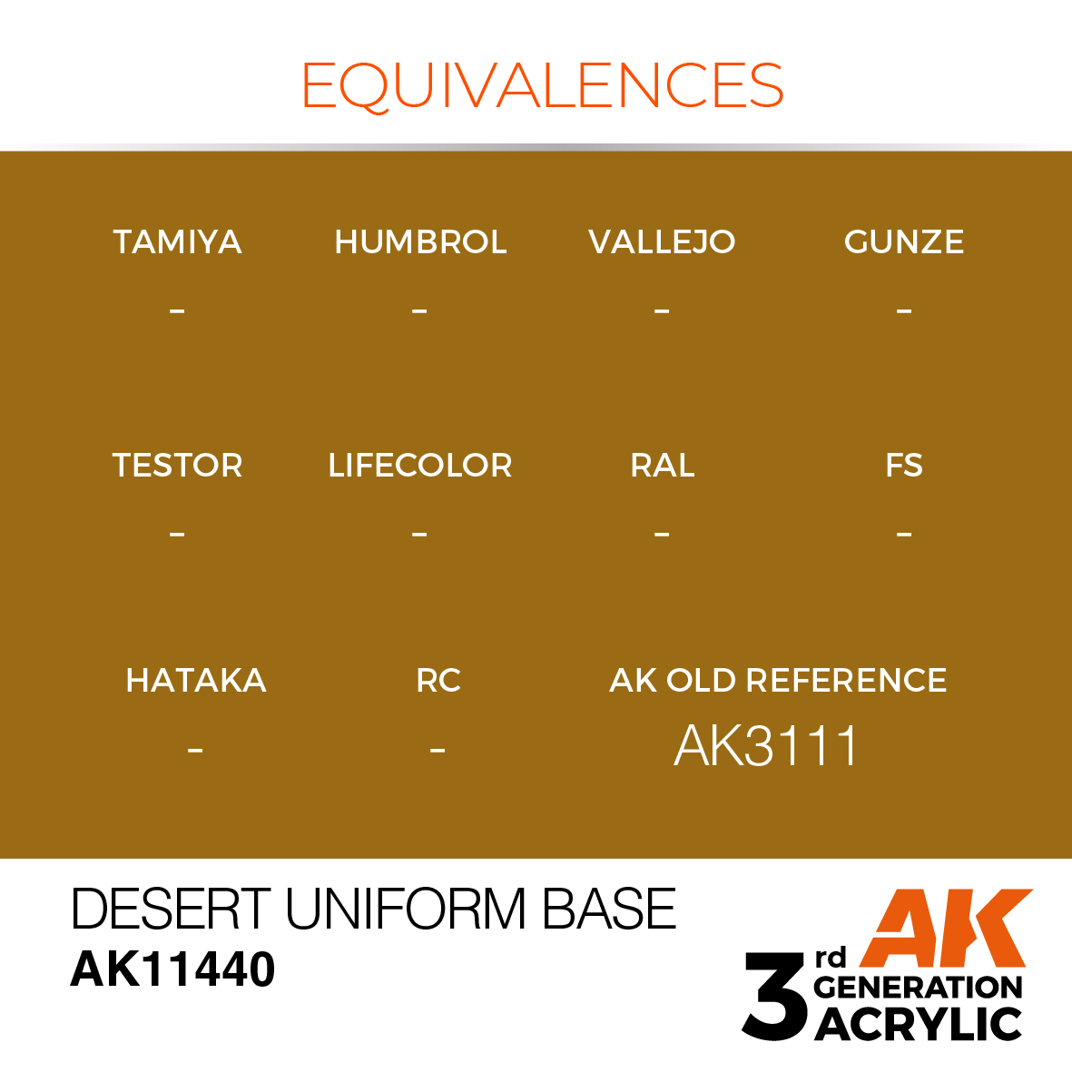 AK11440 Desert Uniform Base