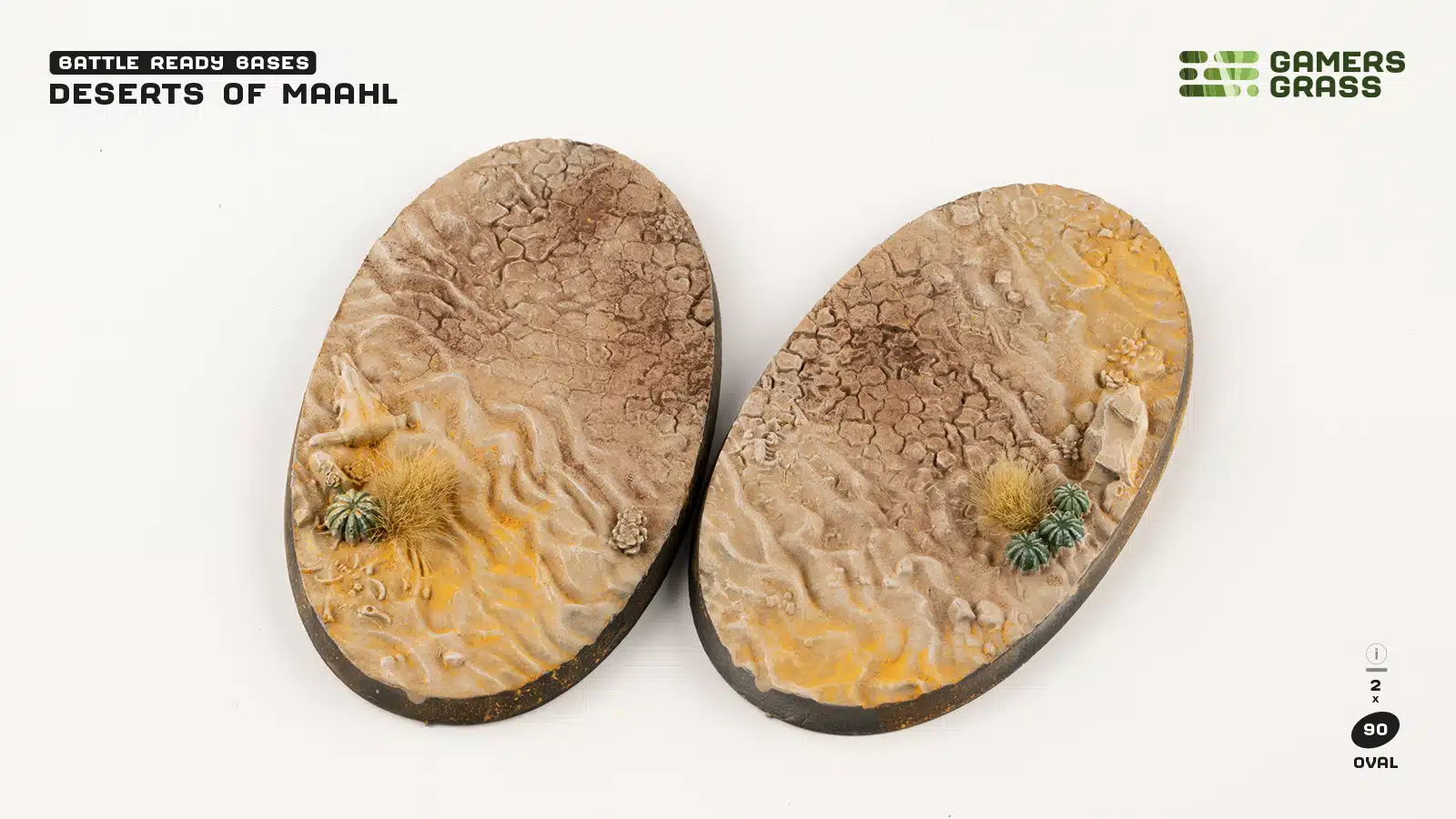 Deserts of Maahl Bases - Oval 90mm (x2)