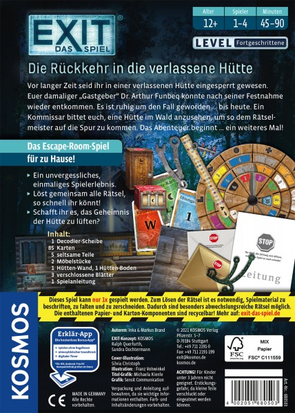 EXIT Das Spiel - Die Rückkehr in die verlassene Hütte (F)