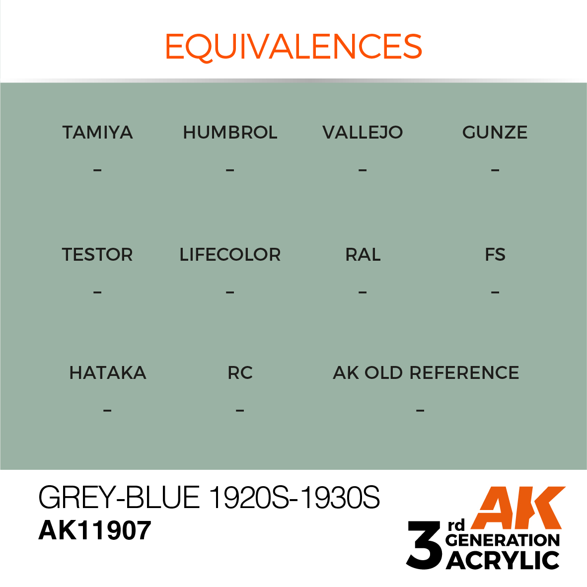 AK11907 Grey-Blue 1920s-1930s – AIR