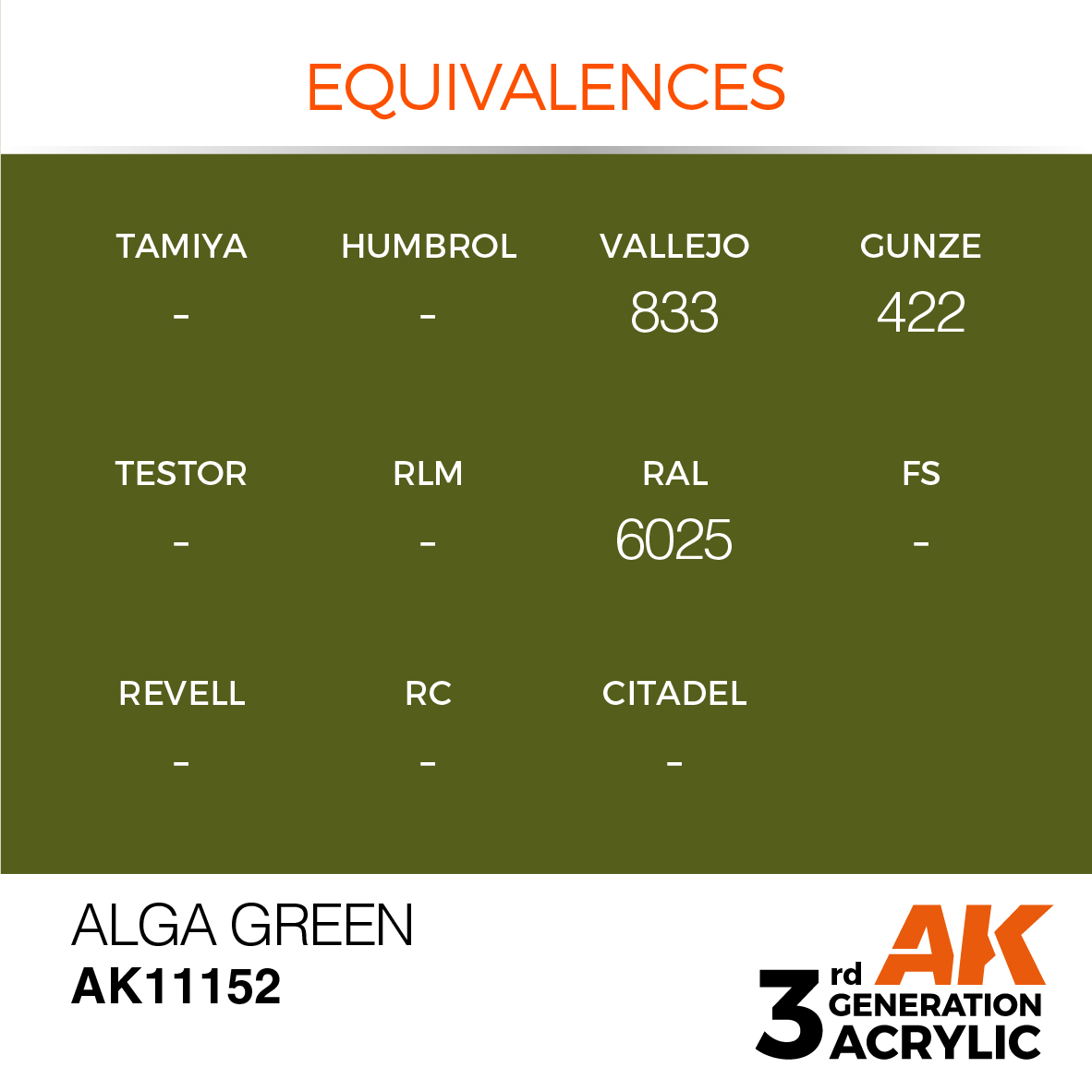 AK11152 Alga Green (3rd-Generation) (17mL)