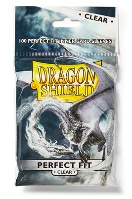 Dragon Shield: Perfect Fit Inner Sleeves – Clear/Clear (100)