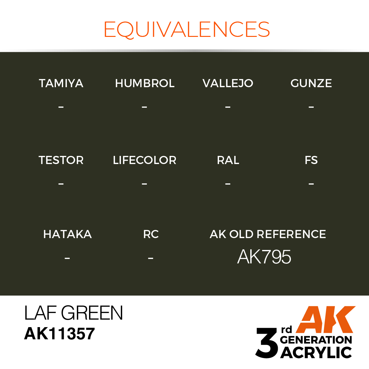 AK11357 LAF Green