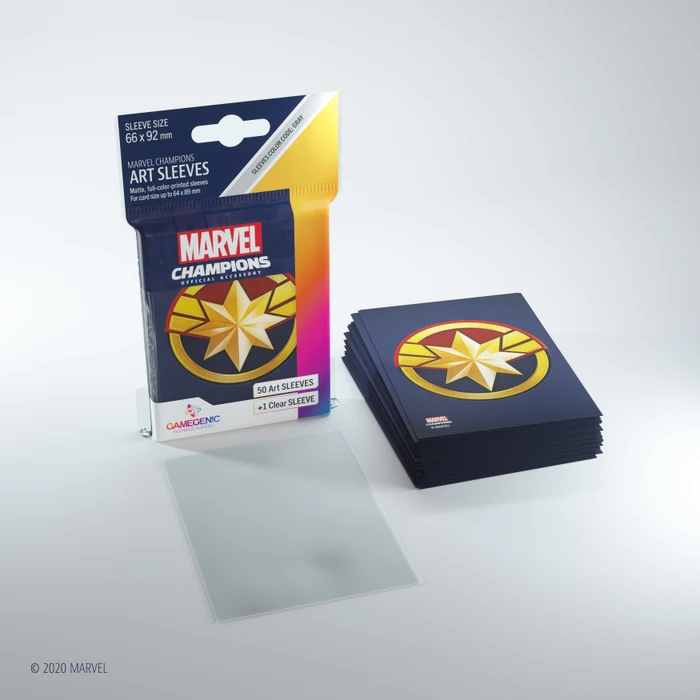 MARVEL CHAMPIONS art sleeves - Captain Marvel