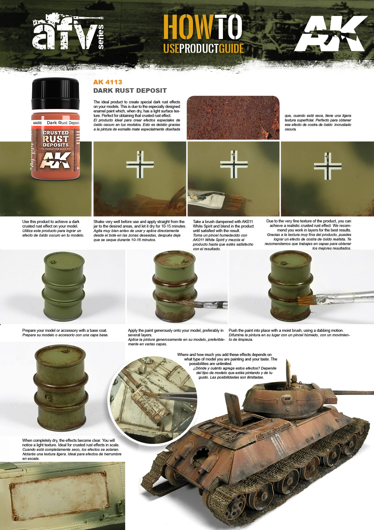 AK4113 Dark Rust Deposit