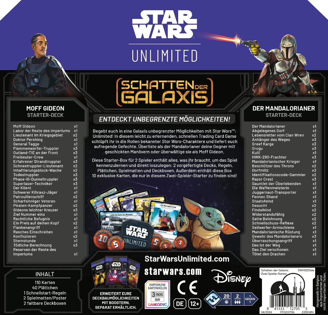 Star Wars Unlimited - Schatten der Galaxis 2 Spieler Starter deutsch