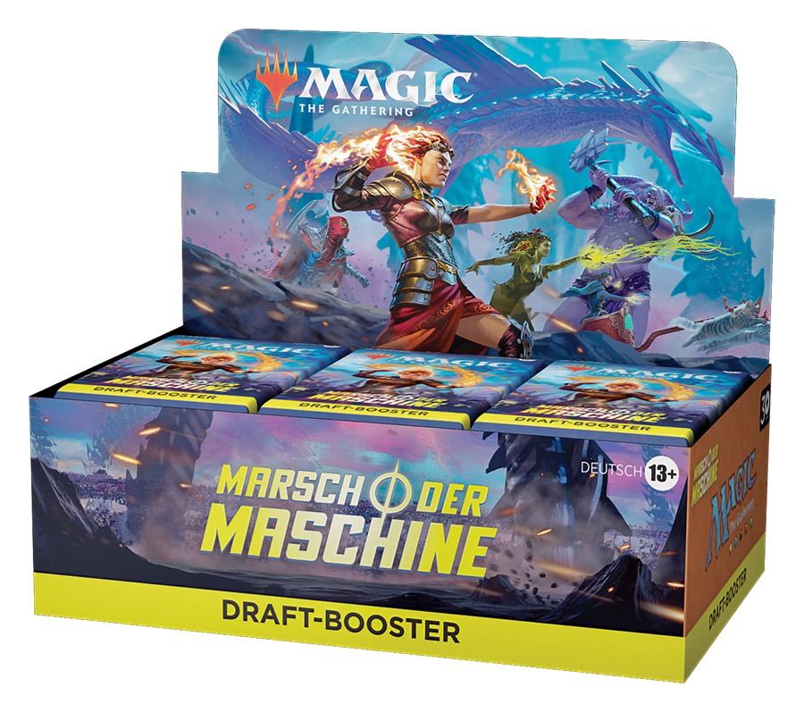 Marsch der Maschine Draft Booster Display - Deutsch