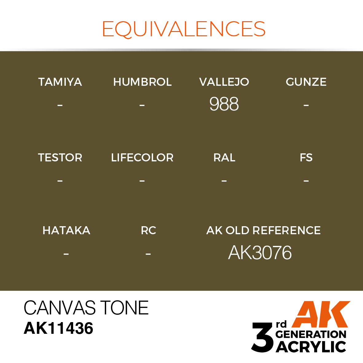 AK11436 Canvas Tone