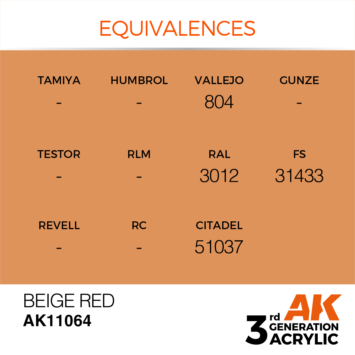 AK11064 Beige Red (3rd-Generation) (17mL)