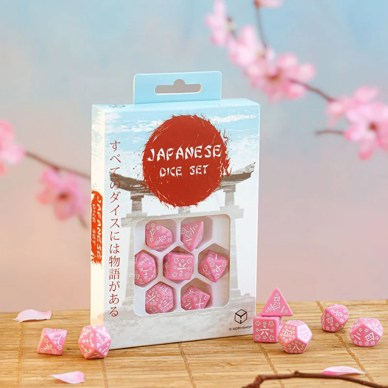 Japanese Dice Set - Serie mit Kanji Ziffern - Sweet Spring Memory